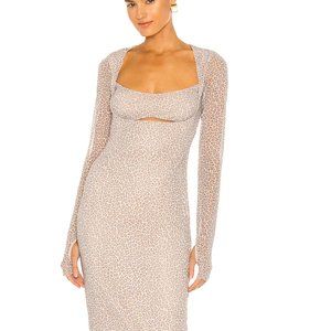 NWT AFRM Kellen Cut-out Midi Dress